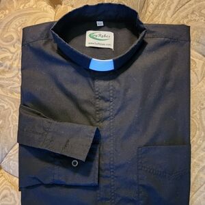 Clerical / clergy shirt with tab